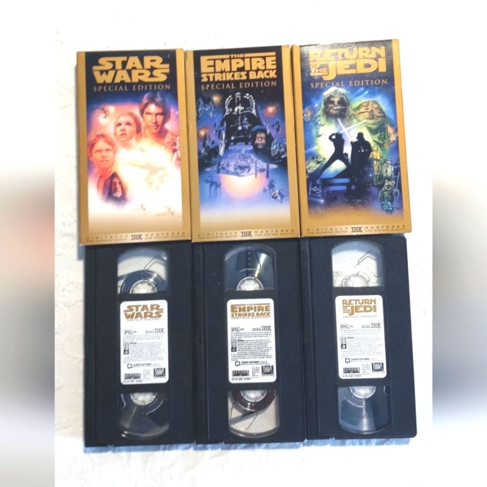 VINTAGE STAR WARS TRIOLOGY SPECIAL EDITION VHS 1997